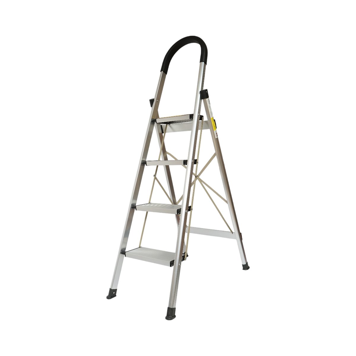 Scara aluminiu pliabila, 4 trepte antiderapante, inaltime 143cm, sarcina maxima 150Kg Crownman